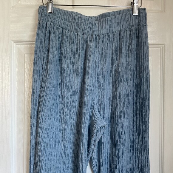 Opening Ceremony blue pull on flare flowy pants size L - Picture 4 of 11
